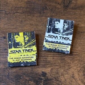 Star Trek The Motion Picture 1979 Vintage Matchbooks Lot of 2 Yellow and White